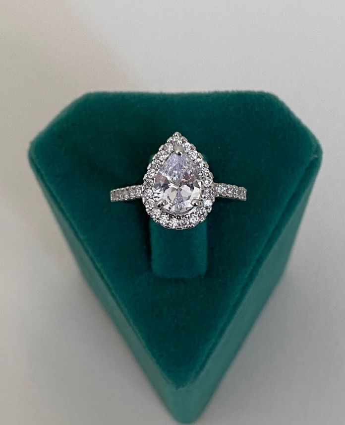 CYUNUMARALIDAMLATASMODEL3S-1.jpg Çelik Numaralı Damla Taş Yüzük - Görsel 1