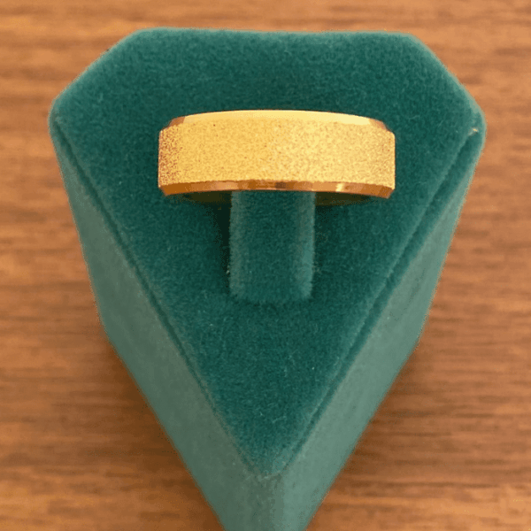 Çelik Numaralı Geniş Simli Yüzük