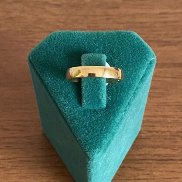 Çelik Numaralı İnce Alyans Yüzük