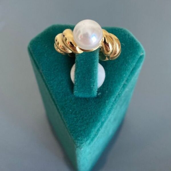 Çelik Numaralı İnci Burgu Yüzük