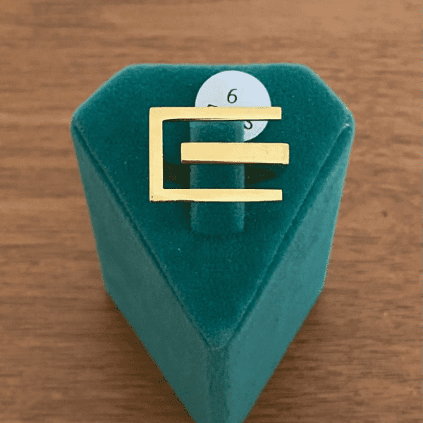 Çelik Numaralı Labirent Geniş Yüzük