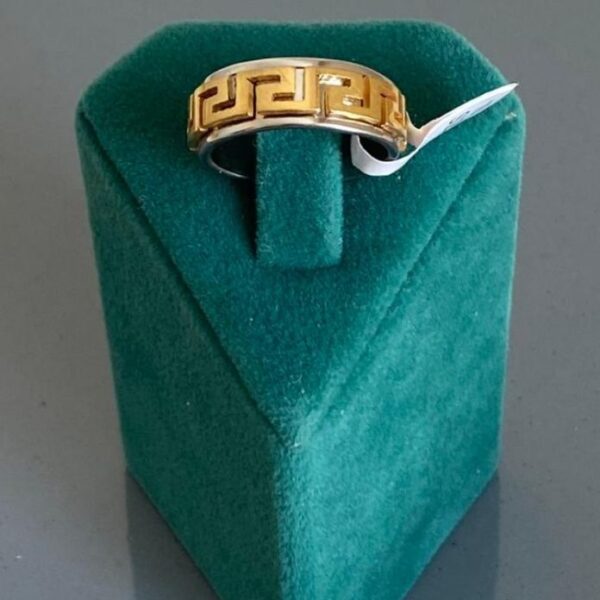 Çelik Numaralı Labirent Hareketli Yüzük