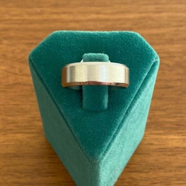 Çelik Düz Alyans Silver Yüzük