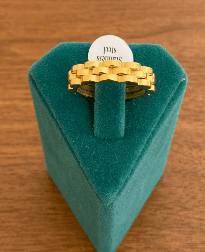 CYUNUMARALIRLXG.png Çelik Numaralı Rlx Yüzük - Görsel 1