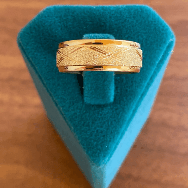 Çelik Numaralı Simli Alyans Yüzük