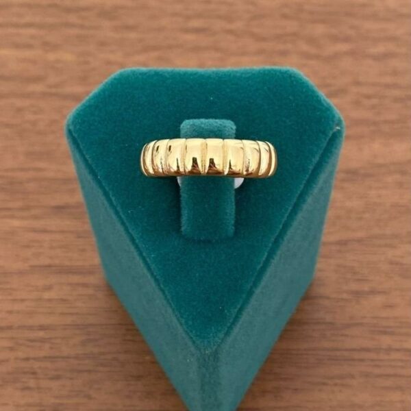 Çelik Numaralı Bombeli Yüzük