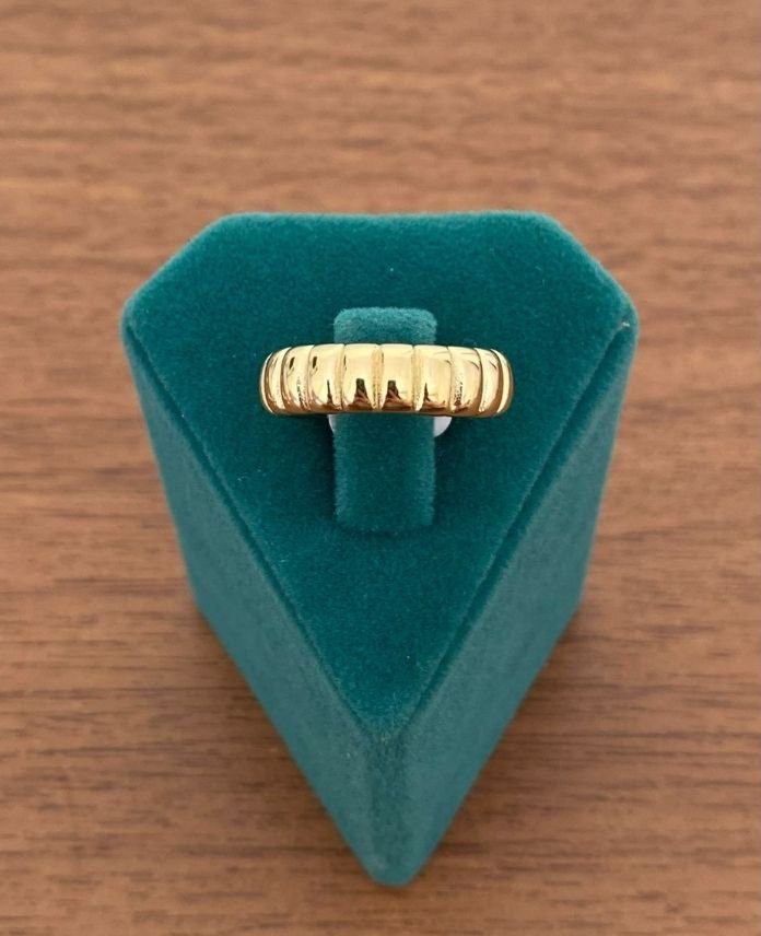 CYUNUMARALISIRALIBOMBELIG-1.jpg Çelik Numaralı Bombeli Yüzük - Görsel 1