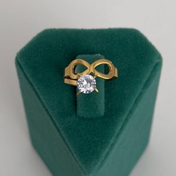 Çelik Numaralı Multi Tektaş Kenar Yüzük