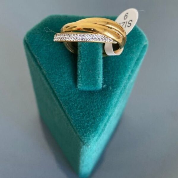 Çelik Numaralı Taşlı Stres Yüzük