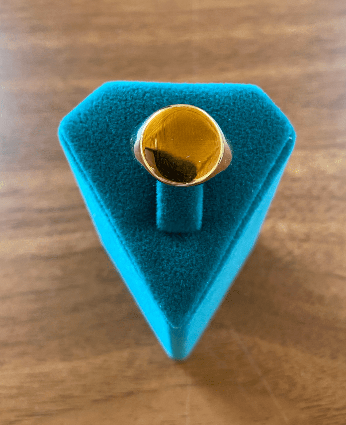 CYUNUMARALIYUVARLAKPLAKAG.png Çelik Numaralı Yuvarlak Plaka Yüzük - Görsel 1