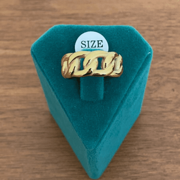 Çelik Numaralı Zincir Geniş Yüzük