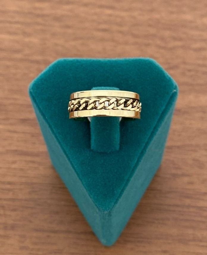 CYUNUMARALIZINCIRKENARIDUZG-1.jpg Çelik Numaralı Zincir Kenar Yüzük - Görsel 1