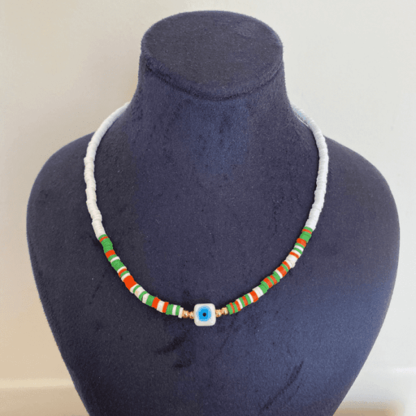 Fimo Beyaz Renkli Nazarlık