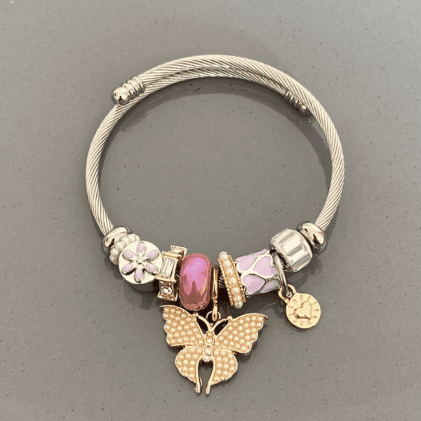 Kelebek İnci Mor Silver Pndr