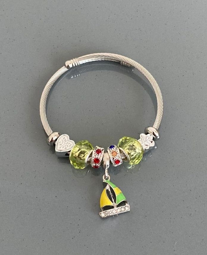 PASANDALYESILSARIS-1.jpg Sandal Yeşil Sarı Pndr - Görsel 1