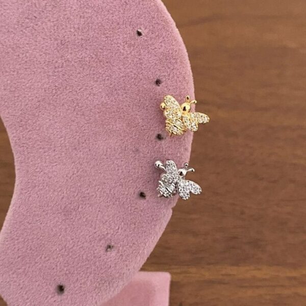 Pirinç Arılı Earcuff