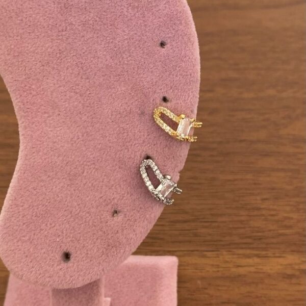 Pirinç Baget Taşlı Earcuff