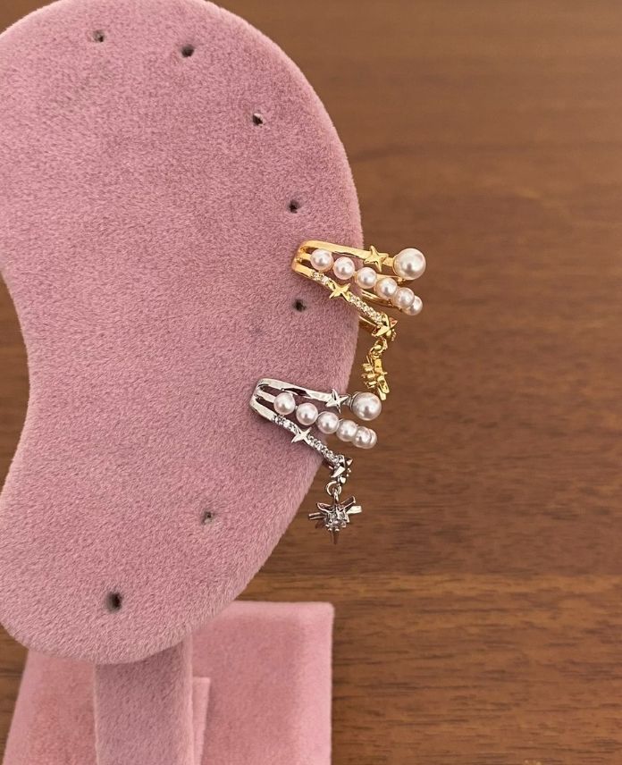 PIEAINCISIRALIG-1-1.jpg Pirinç İnci Sıralı Earcuff - Görsel 1