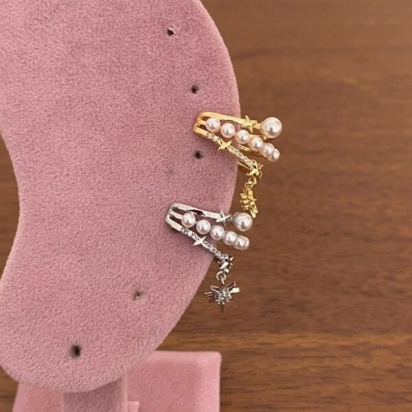 Pirinç İnci Sıralı Earcuff