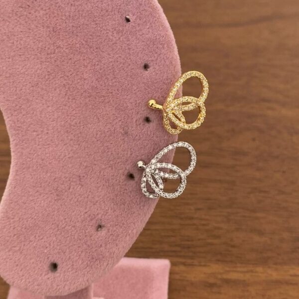 Pirinç Kelebek Kanat Earcuff