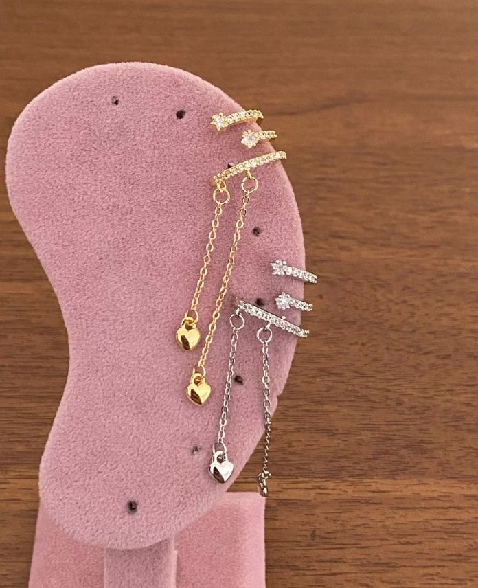 PIEASALLANANTOPUKCUKLUG-1-1.jpg Pirinç Sallanan Topcuklu Earcuff - Görsel 1