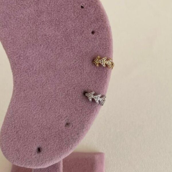 Pirinç Üçgen Taşlı Helix