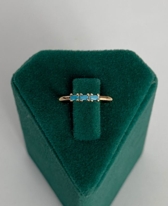 PYUAYARLANABILIR3MAVIKARETASG-1.jpg Pirinç Kare Mavi Ayarlanabilir Yüzük - Görsel 1