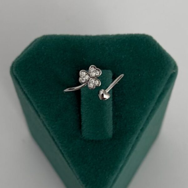 Pirinç Ayrık Dönme Yonca Ayarlanabilir Yüzük