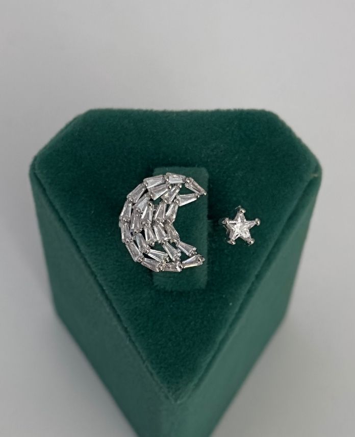 PYUAYARLANABILIRAYYILDIZTAMAMITASLI1S-1.jpg Pirinç Ay Yıldız Taşlı Ayarlanabilir Yüzük - Görsel 1