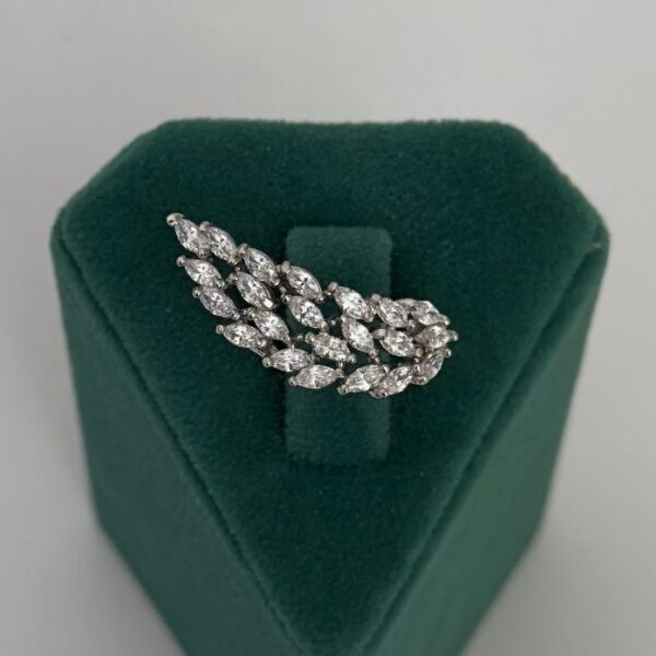 Pirinç Kanat Taşlı Ayarlanabilir Yüzük