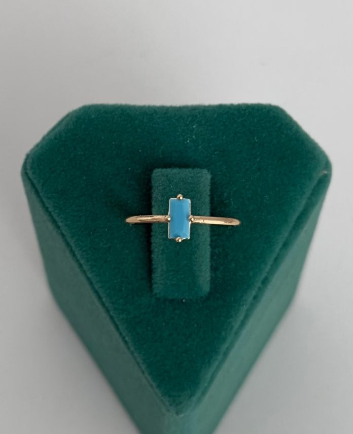 PYUDIKDORTGENMAVITASLI4G-1.jpg Pirinç Ayarlanabilir Dikdörtgen Mavi Taşlı Yüzük - Görsel 1