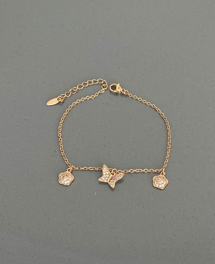 XBIKELEBEKYONCATASLIR-1.jpg Xuping Kelebek Yonca Taşlı Bileklik - Görsel 1