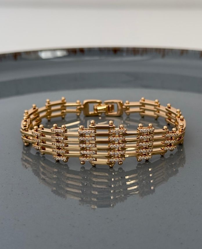 XBIKUYUMCUMODELBAKLAVATASKALINR-1.jpg Xuping Kuyumcu Model Baklava Taş Kalın Bileklik - Görsel 1