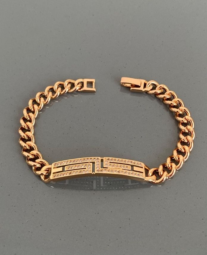 XBIPLAKALABIRENTTASLIZINCIRR-1.jpg Xuping Plaka Labirent Taşlı Zincir Bileklik - Görsel 1