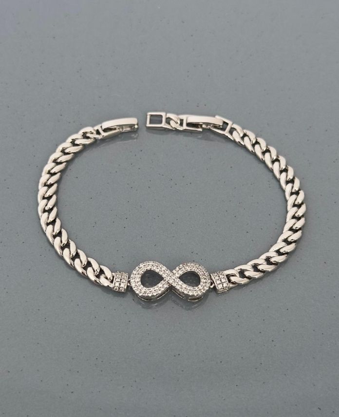 XBIZINCIORTASISONSUZLUK1S-1.jpg Xuping Zincir Ortası Sonsuzluk Bileklik - Görsel 1