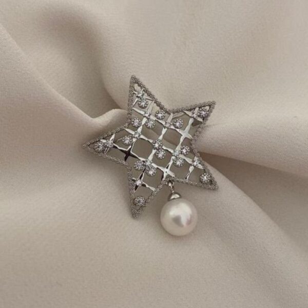 Xuping İncili Yıldız Broş