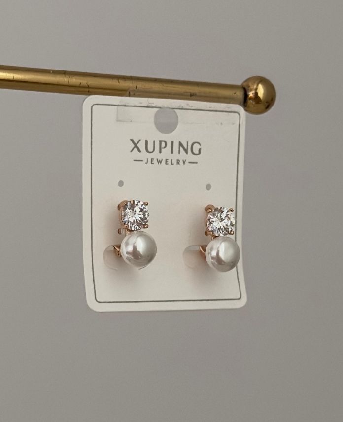 XKUHALKAELIPSKARETASATINDAINCIR-1.jpg Xuping Halka Elips İnci Küpe - Görsel 1