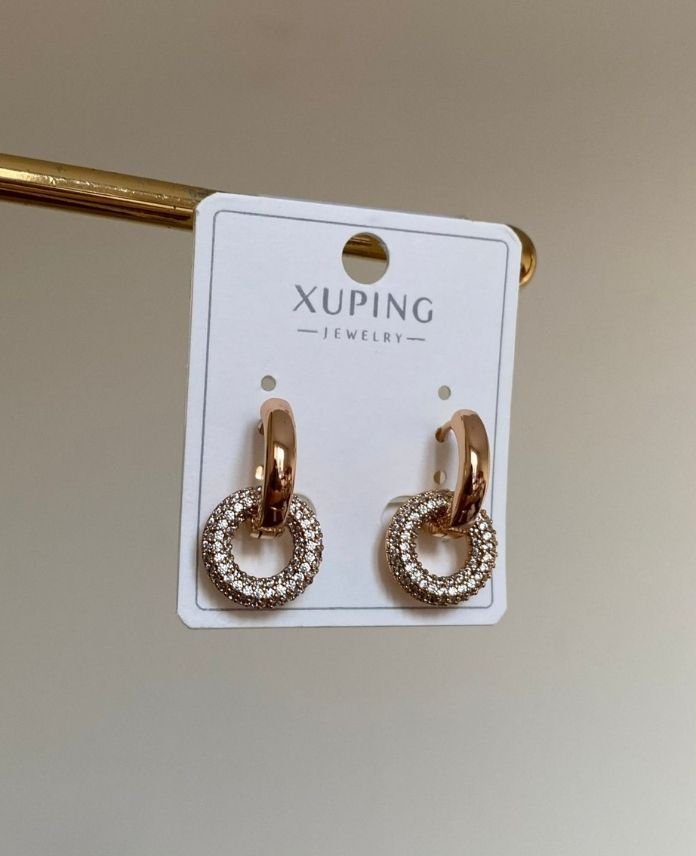 XKUYUVARLAKICTENGECMER-1.jpg Xuping Yuvarlak Küpe - Görsel 1