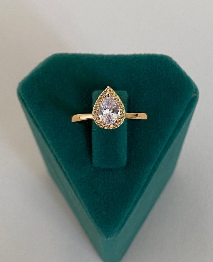 XNUMARALIDAMLAMODEL2R-1-1-1.jpg Çelik Numaralı Damla Taş Yüzük - Görsel 1