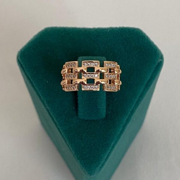 Xuping Numaralı Zincir 2 Sıra Taş Yüzük