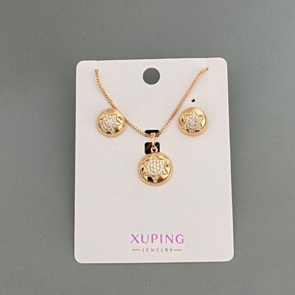 Xuping Büyük Yıldız Taşlı Kolye Küpe Seti