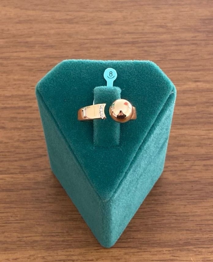 XYUAYARLAMALITOPCUKR-1.jpg Xuping Ayarlamalı Topçuk Yüzük - Görsel 1