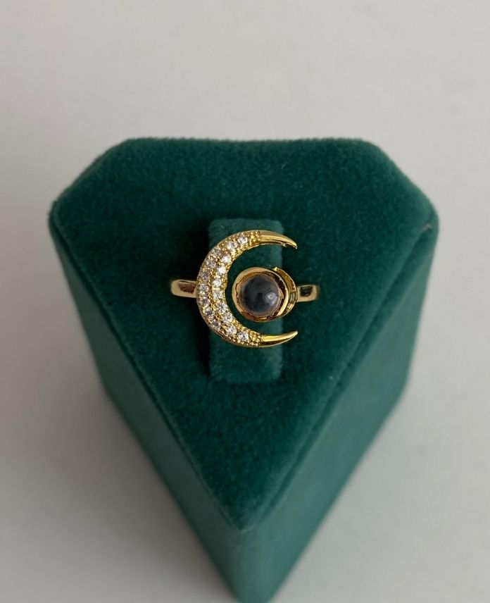 XYUAYARLANABILIRSENISEVIYORUMAYTASG-1.jpg Xuping Ayarlamalı Seni Seviyorum Ay Yüzük - Görsel 1