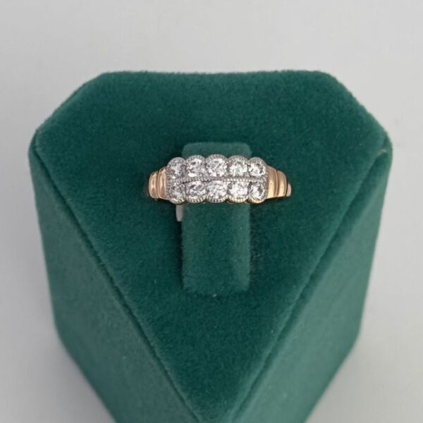 Xuping Numaralı 2 Sıra Yuvarlaklı Taşlı Yüzük