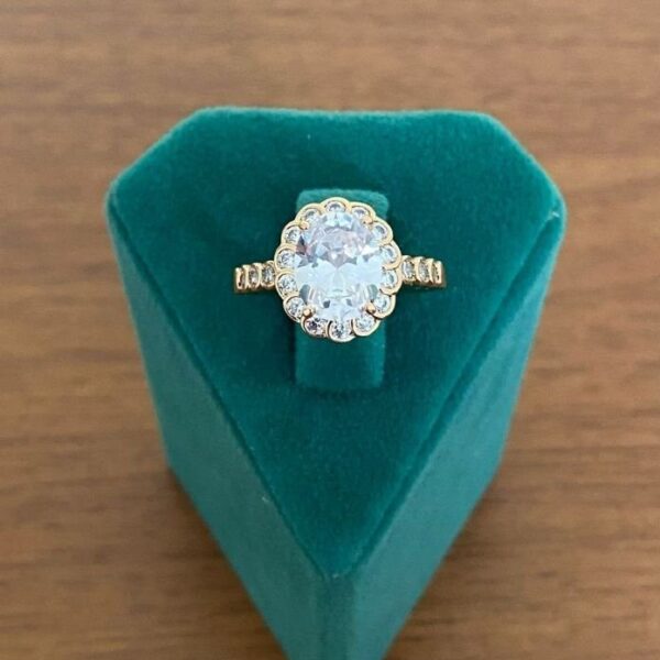 xuping numaralı elips taşlı yüzük