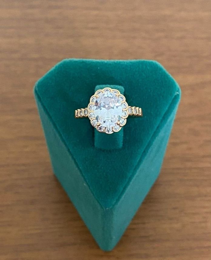 XYUNUMARALIBUYUKTASTASLIR-1.jpg xuping numaralı elips taşlı yüzük - Görsel 1