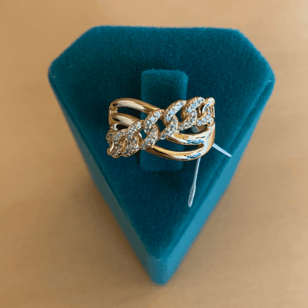 Xupıng Numaralı Çapraz Simli Zincir Yüzük