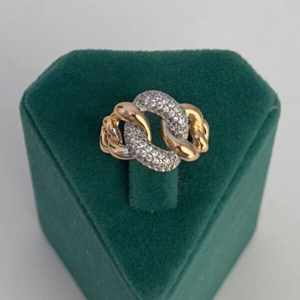 Xuping Numaralı Zincir Kalın Taşlı Yüzük