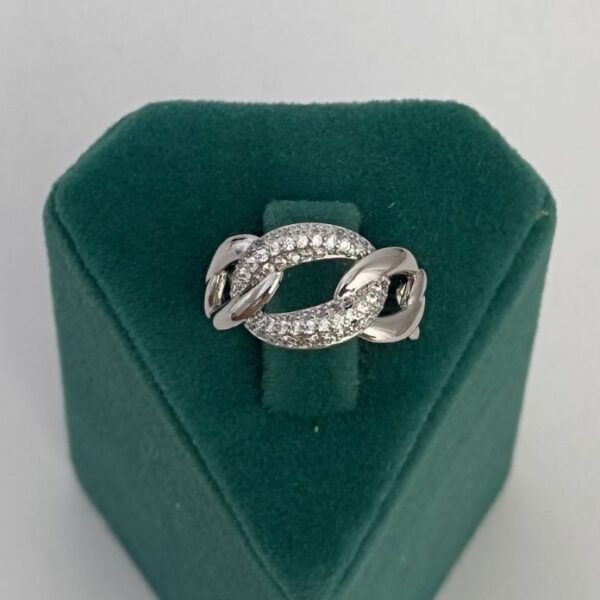 Xuping Numaralı Zincir Kalın Ortası Taşlı Yüzük