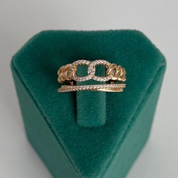 Xuping Numaralı Zincir Sıra Taş Yüzük